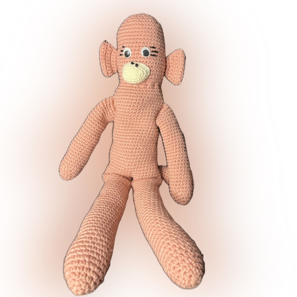 Cute crochet monkey